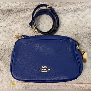 Coach Cobalt Blue Leather Crossbody Bag.  Almost new.
